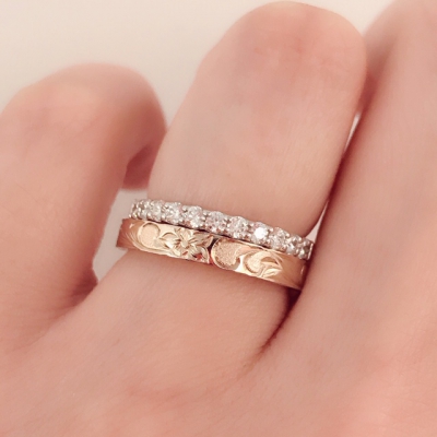 結婚指輪との重ね付けに♪記念日や誕生日にエタニティリングを贈りましょう！ | 大阪ジュエリーショップ gardenガーデン本店