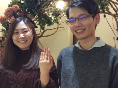 【大阪市鶴見区】RosettEの婚約指輪ご成約のお客様