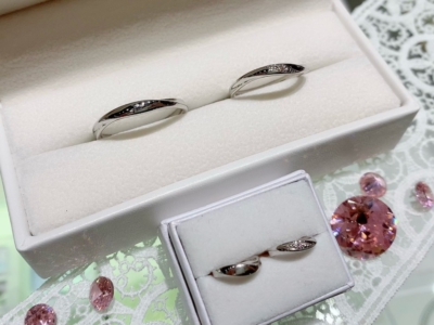 【大阪】ピンクドルフィンの結婚指輪