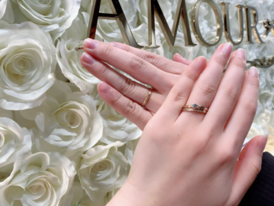 【奈良】Amour Amuletの婚約指輪と結婚指輪