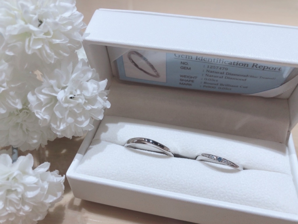 【奈良】SWEET BLUE DIAMONDの結婚指輪
