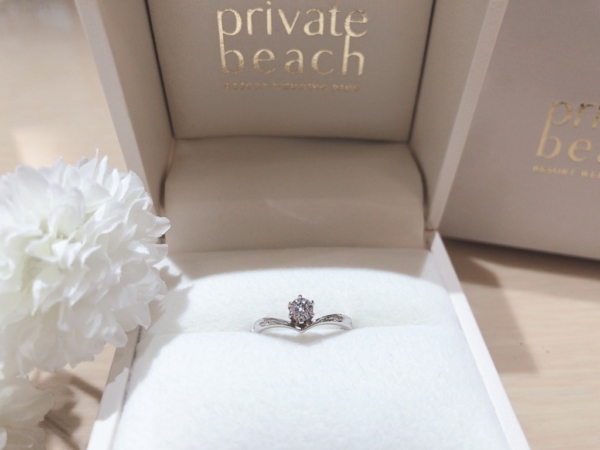【大阪】Private beachの婚約指輪