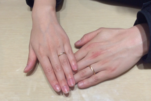 大阪市浪速区・堺市北区｜フィッシャーの結婚指輪をペアでご成約いただきました