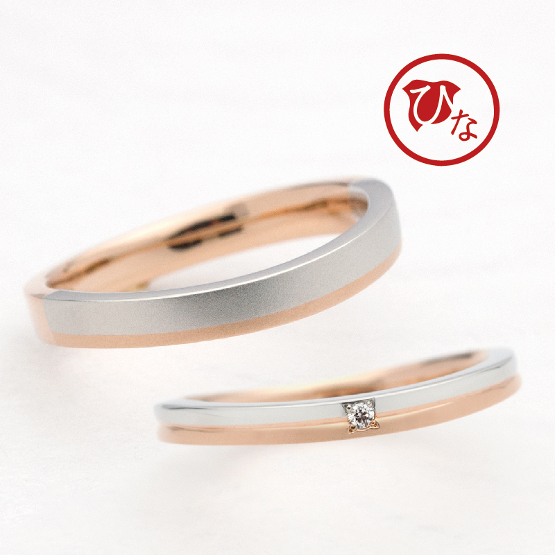 10代後半～20代前半に人気結婚指輪デザイン８八重桜