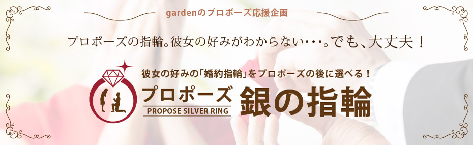 年代別の婚約指輪人気ブランドランキング　銀の指輪