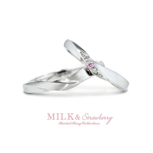 京都で人気な可愛い結婚指輪MILK＆Strawberry