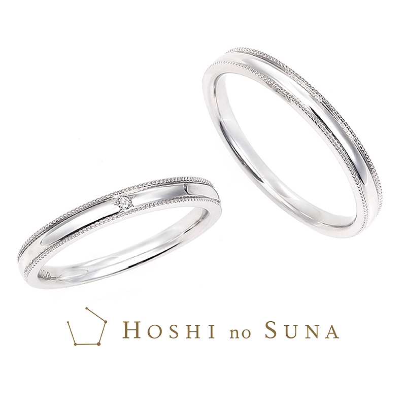 奈良で人気の可愛い結婚指輪ミラ