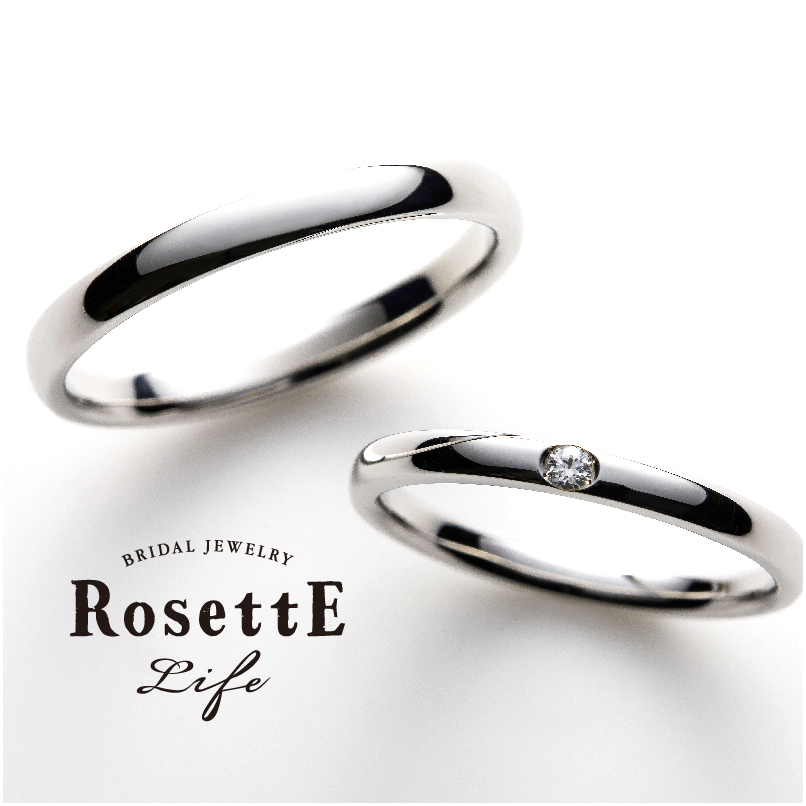 奈良で人気RosettELifeの結婚指輪デザイン１