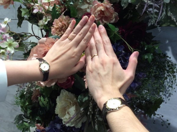 大阪府大阪市｜ORECCHIO concert （オレッキオ　コンチェルト)の結婚指輪をご成約いただいたお客様