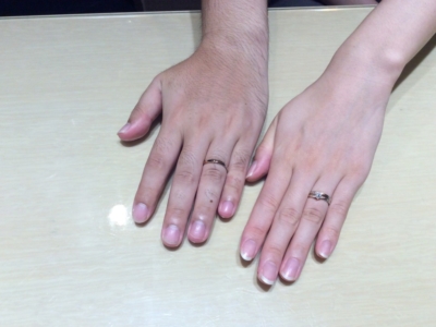 大阪府東大阪市｜人気ブランドRosettE（ロゼット）の結婚指輪をご成約いただきました。
