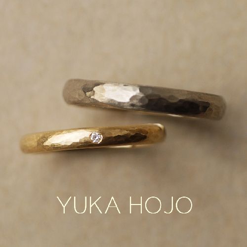 つや消し（マット加工）の結婚指輪　YUKA HOJO（ユカホウジョウ）