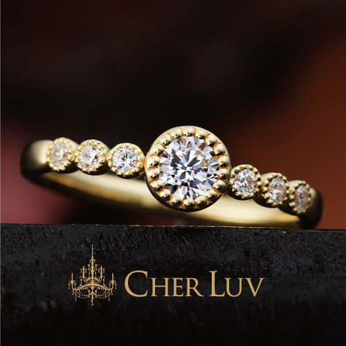 アンティークな婚約指輪CHER LUVのブバルディア