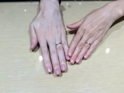 大阪府吹田市｜gardenhandmade(手作り結婚指輪)をペアでご成約頂きました