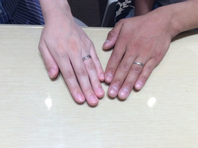 大阪府高槻市｜Pilot Bridal（パイロットブライダル）の結婚指輪をペアでご成約頂きました