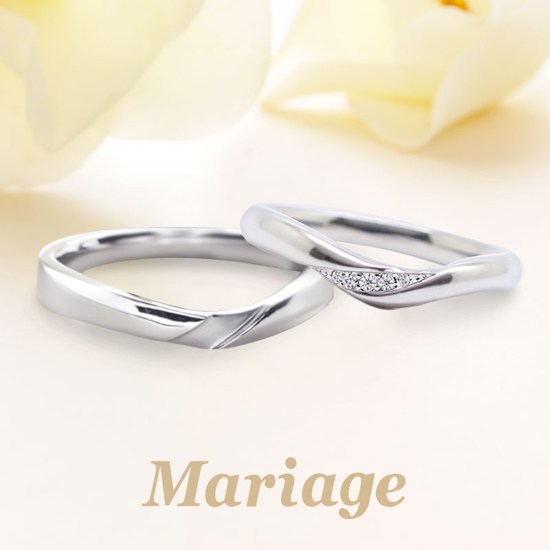 日本製の結婚指輪Mariage entのサミュゼ