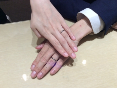 【京都・伏見区】insembreの結婚指輪をペアでご成約いただきました。