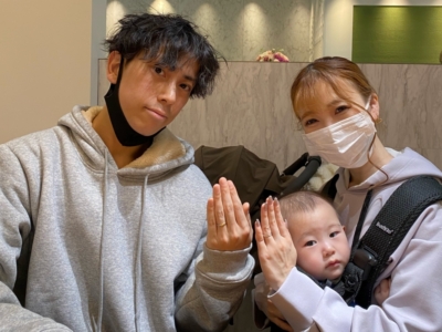 【大阪府・住吉区】Beauty AND THE BEAST（美女と野獣）の結婚指輪をペアでご成約いただきました。