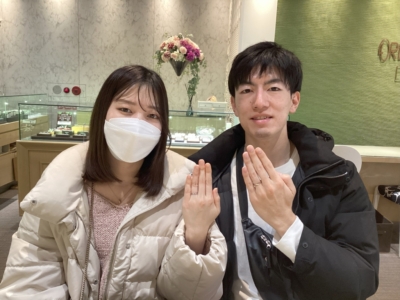 【奈良県・生駒郡】FISCHER（フィッシャー）の結婚指輪をペアでご成約いただきました。