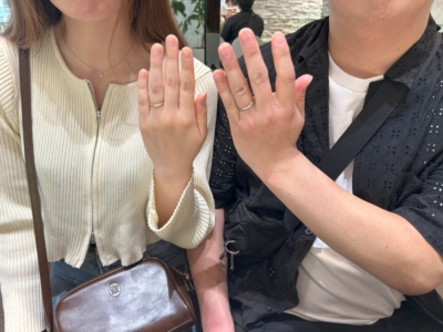 【大阪府・淀川区】insembre（インセンブレ）の結婚指輪をペアでご成約いただきました。