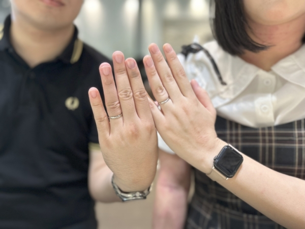 【大阪府・住吉区】IDEAL plusfourtの結婚指輪をペアでご成約いただきました。