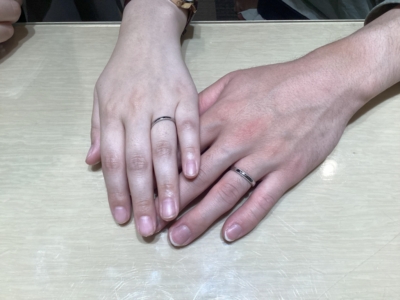 【大阪府・柏原市】Pilot Bridalの結婚指輪をペアでご成約いただきました。