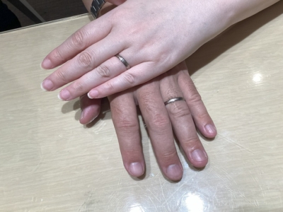 【大阪市・東成区】RosettE/SPの婚約指輪とFISCHERの結婚指輪をペアでご成約いただきました。