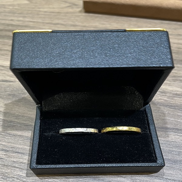 心斎橋・なんばで作れる手作りペアリング槌目