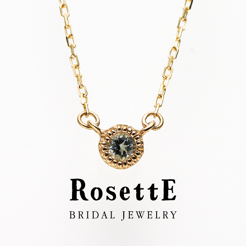 アクアマリン　ネックレス