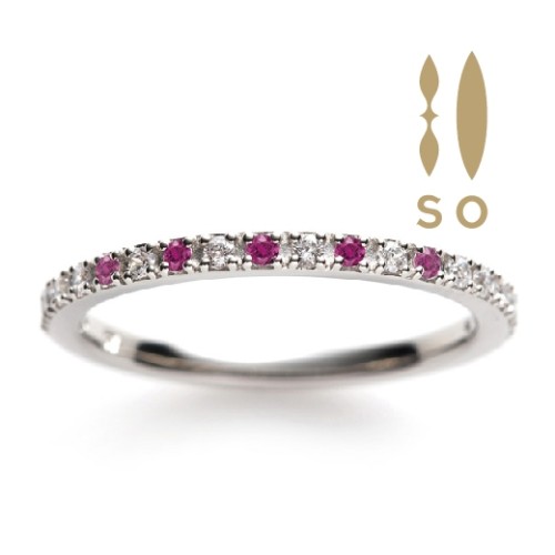 カラーストーン エタニティリング 心斎橋