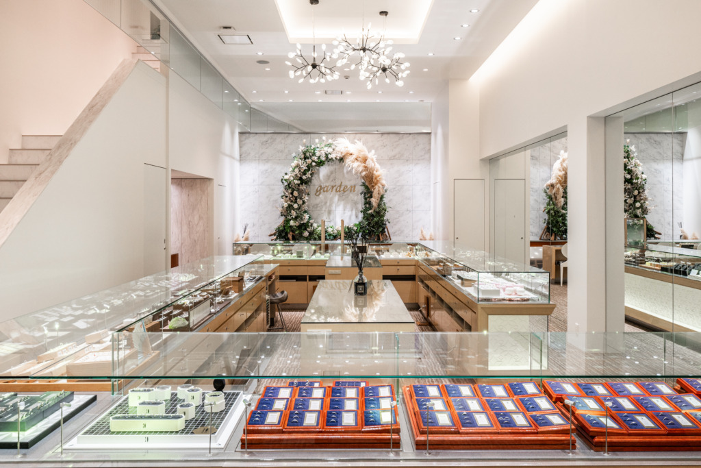 関西最大級のブライダルジュエリーショップgarden心斎橋