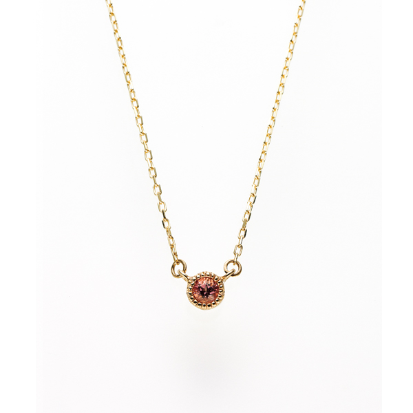 ピンクトルマリン　心斎橋　ネックレス